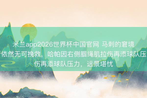 米兰app2026世界杯中国官网 马刺的窘境加剧，福克斯依然无可挽救，哈帕因右侧腘绳肌拉伤再添球队压力，远景堪忧